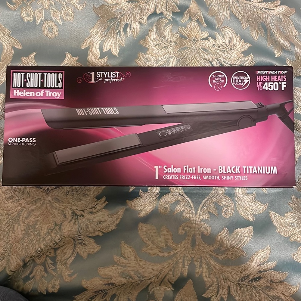 Hot shot tools 1” flat iron